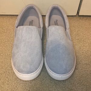 Pierre Dumas grey slip on shoes, size 9